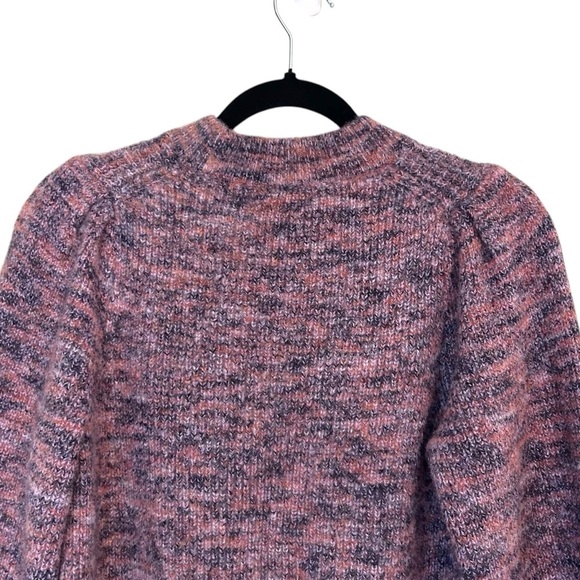 Madewell Space-Dyed Eaton Puff-Sleeve Pullover Sweater- Size Small - Picture 8 of 12
